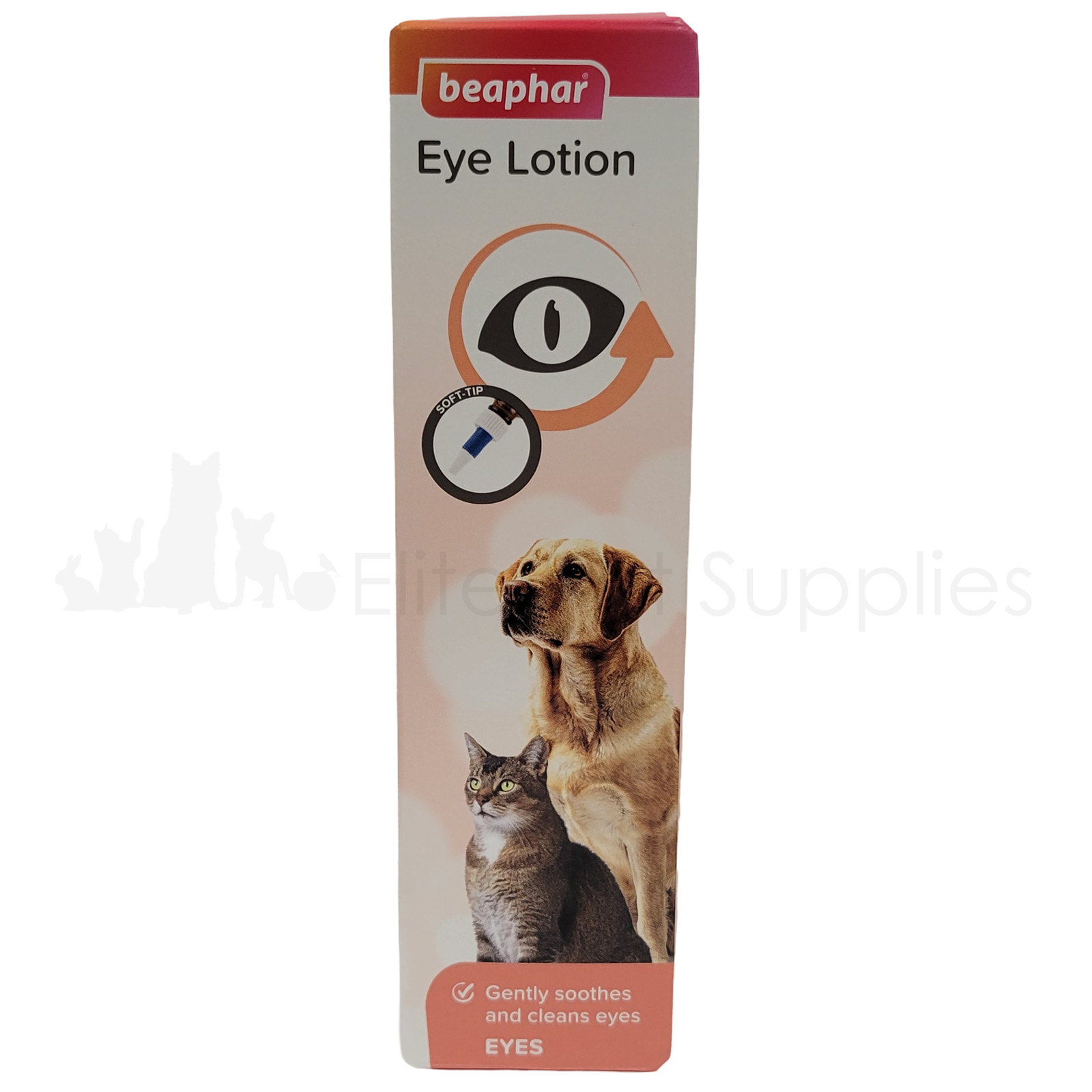 Beaphar Eye Lotion Dogs Cats 50ml Sterile Saline Solution Cleaner