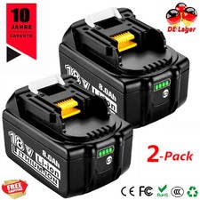 2X 18V / 8000mAh Akku Für Makita BL1860B BL1850B BL1840B BL1830 LXT Led Anzeige