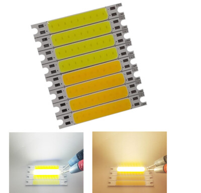 2W 9V LED 200mA Strip COB White Source Bead For Bike Tail light Car Bulb 48x7mm