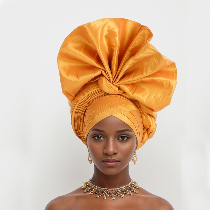 African Caps Aso Oke Auto Gele Headtie Headwear Women Hijab  display picture 3