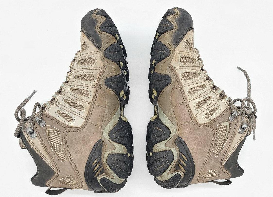 Oboz Sawtooth Mid Bdry Hiking Shoes Brown Tan Leather… Gem