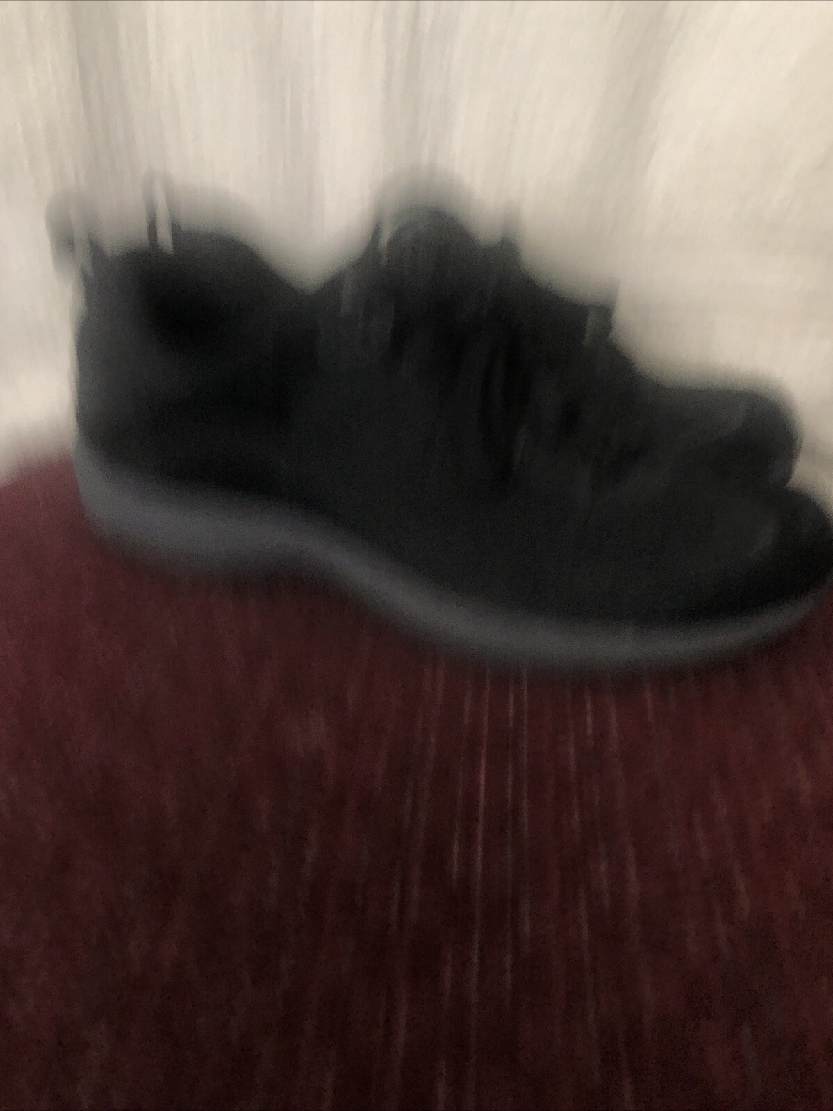 Easy Spirit Women Sneaker Shoes Shela Black Leather Lace Up Size 7 Medium