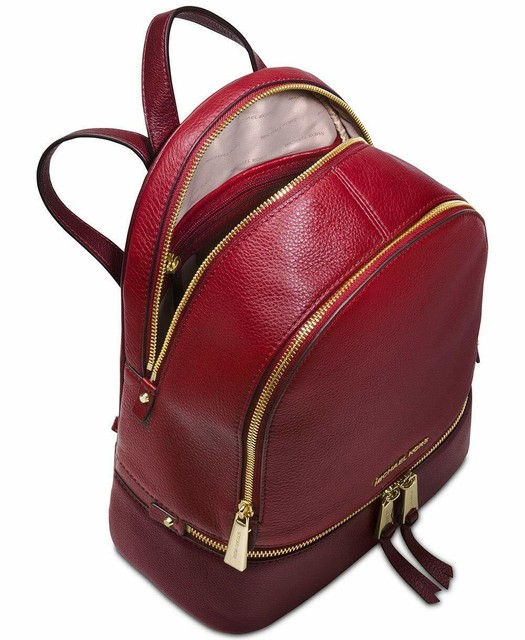 maroon michael kors backpack