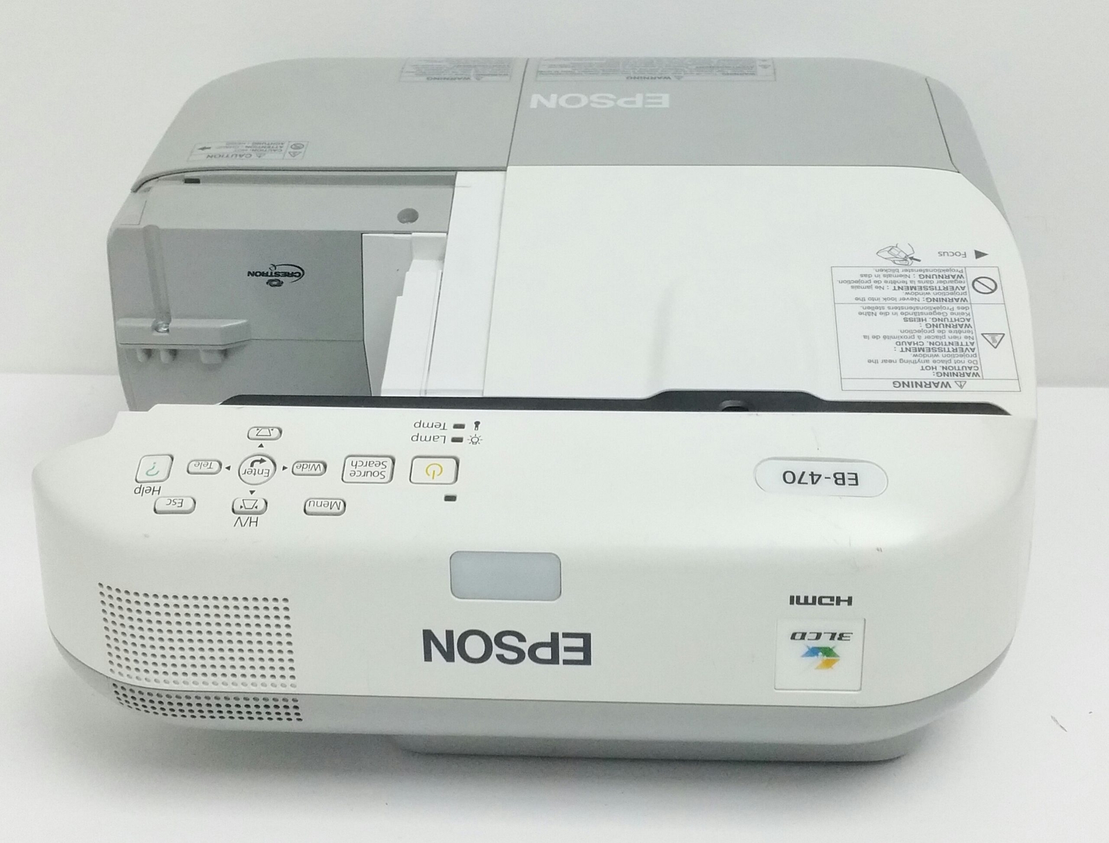 Epson EB470 LCD Projector 1309 Lamp Hours Used H456B eBay