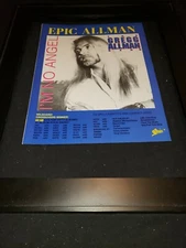 Gregg Allman I'm No Angel Rare Original Radio Promo Poster Ad Framed! #2