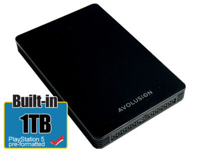 Avolusion HD250U3-Z1-PRO 1TB USB 3.0 Portable External Gaming PS5 Hard Drive 