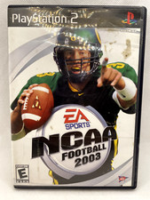 NCAA Football 2003 (PlayStation 2 PS2, 2002) Complete w/ Manual CIB Black Label