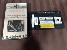 Dementia 13 VHS Tape HORROR 1963 Francis Ford Coppola Classic B&W Star Classics