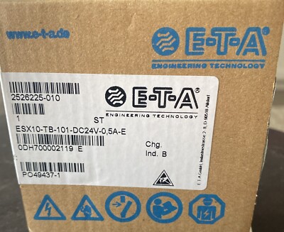 E-T-A  ESX10-TB-101-DC24V-0.5A-E
