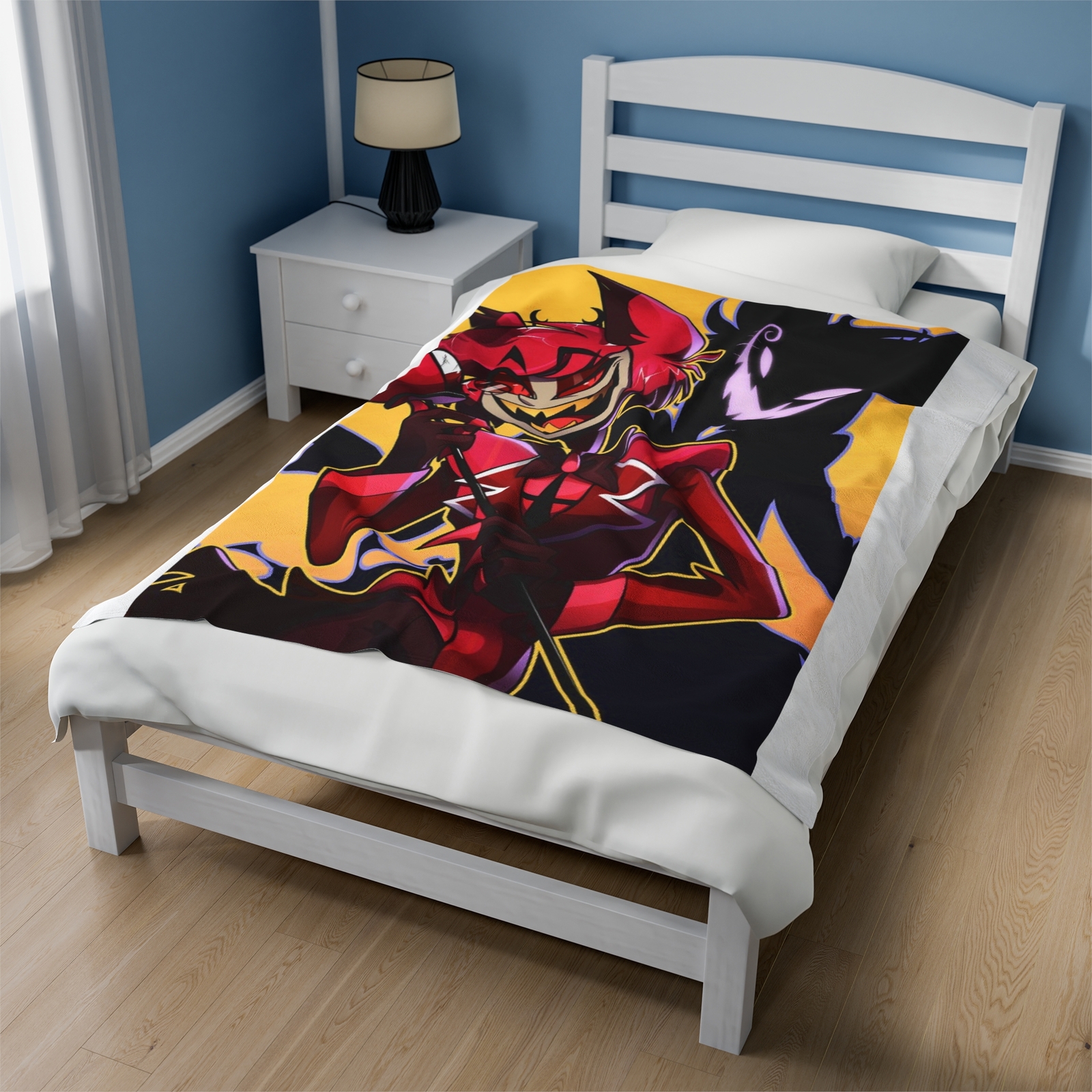Alastor Hazbin Hotel Blanket, Hazbin Hotel Fan Gift