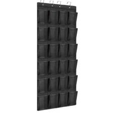 24 Large Pockets over the Door Shoe Organizer, Hanging Shoe Organizer for Clo...