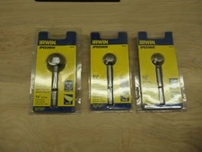 3 IRWIN 42916, 42912, 42908 1" - 3/4" - 1/2" x 3/8" Shank SPEEDBOR Forstner Bit