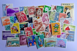 Ca. 50 Briefmarken Japan