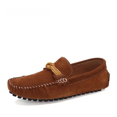 Suede Loafers Footwear Slip on Moccasins Handmade Leisure Driving Shoes for Men
