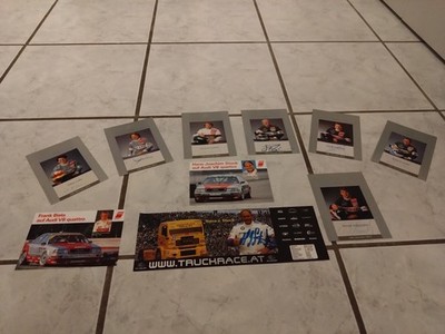 DTM Autogrammkarten Mercedes/Audi + H.J.Stuck Truck alle original unterschrieben