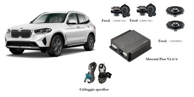 Sound Upgrade Kit Mosconi Focal Für BMW X3 G01 Basis Audio