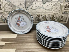 International China Company Marmalade Goose W/ Pear Salad Dessert Plate 7.5”