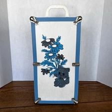 Vintage Wooden Doll Wardrobe/Steamer Trunk 60’s-70’s Caroline Effanbee Doll