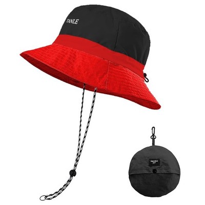 UPF 50+ Foldable Sun Hat Patterned Under Brim Bucket Hats Hiking Fishing Beach UPF 50+ Foldable Sun Hat Patterned Under Brim Bucket Hats  main image 3