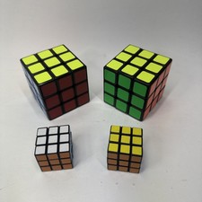 4 Cube Puzzle Bundle 2x2x2 And 1"x1"x1" Pocket Puzzle Brain Work Cube Twist