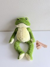 17.7 Inch Plush Frog Stuffed Animal, Cute Frog Soft Toy with White Belly, Gif...