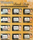 Women's 108 SHEETS INDIAN Makeup Tattoo Stickers Dot Bindi Mix Designs & Colors