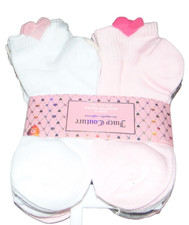  10 NWT Girls JUICY COUTURE Quarter Socks Shoe Size 10-4 Super Cute FS: 