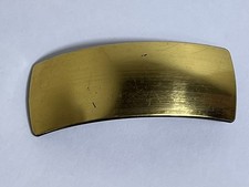 Vintage Gold Tone Hair Barrette Rectangle Rectangular