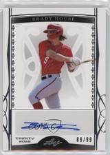 2022 Leaf Trinity Silver Foil 89/99 Brady House #BA-BH1 Auto 2d9