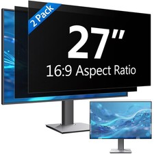  2 Pack 27 Inch Computer Privacy Screen Filter for Monitor 16:9 Aspect Ratio...
