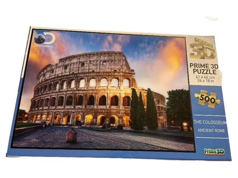 Prime 3D Puzzle Kolosseum Rom 500 Teile 3D Effekt Geschichte Kinder ab 6