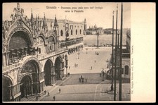 Vintage Venezia Piazza San Marco Panorama Postcard by Zanco