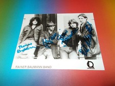 Rainer Baumann Band Guitar  signed signiert autograph Autogramm auf Foto