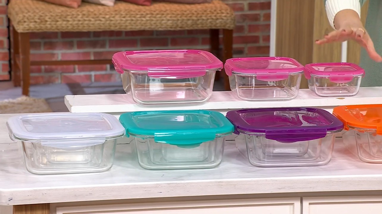 3 LocknLock Nestable Baking Glass Food Container Set with Lids K310357 ...