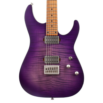 Schecter C-1 Standard Plus Electric Guitar - Transparent Purple Burst
