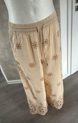 Zara  Hose  weit , locker , 38, 40 beige , 1a