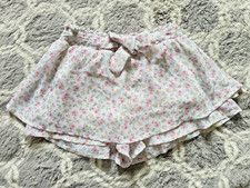 Cat  Jack Girl's Floral Skort Front Bow Size XS 4/5 Boho Fit  Flare