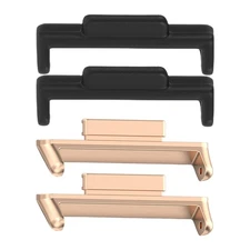 4 Pcs Metal Watch Parts Connector Adapter Compatible For Fit 2 20 mm Bands