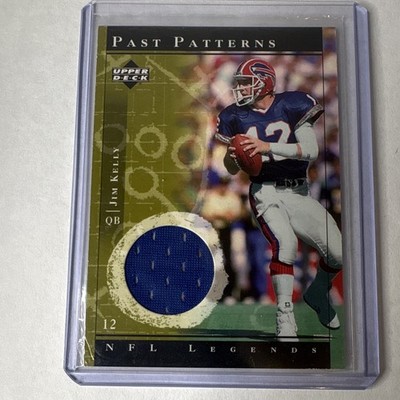 Upper Deck 2001 NFL Legends Past Patterns Jim Kelly Bills Jersey #PP-JK