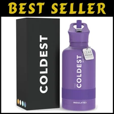 Coldest Stainless Steel Water Bottle - Galaxy Purple, 64 oz