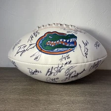 Florida Gators 2006-2009 Team Signed Rawlings Football Tim Tebow #15 *Read Desc*