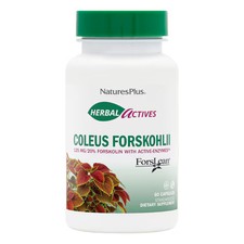 2 X NaturesPlus Herbal Actives Coleus Forskohlii -- 125 mg - 60 Vegetarian Capsu