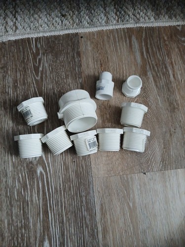 Lot Of 10  Charlotte Pipe PVC Schedule 40 Male Adapter