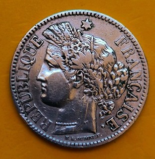 pièce 2 francs Cérès sans légende 1871 K