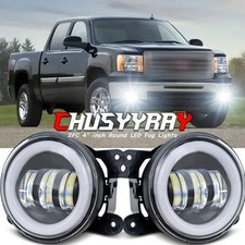 For Jeep Grand Cherokee 20112013 Pair 4 Round Led Bumper Fog Lights Drl For Jeep Grand Cherokee 20112013 Pair 4 Round Led Bumper Fog Lights Drl