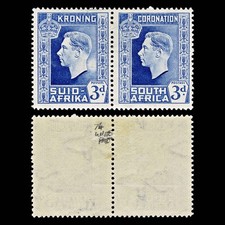 4734 South Africa SG74 3d Ultramarine. Large White Patch. 1937. Sc#77 Mi115-116