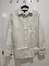 BANANA REPUBLIC Collared Business Formal Work Button Up White Shirt Size S B1