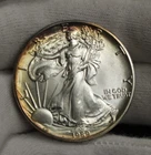 1989 US Silver Eagle $1 Nice Unc Edge Toning