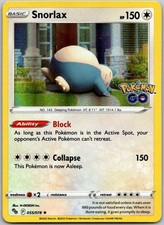 Snorlax Holo Rare Pokemon GO 055/078 NM