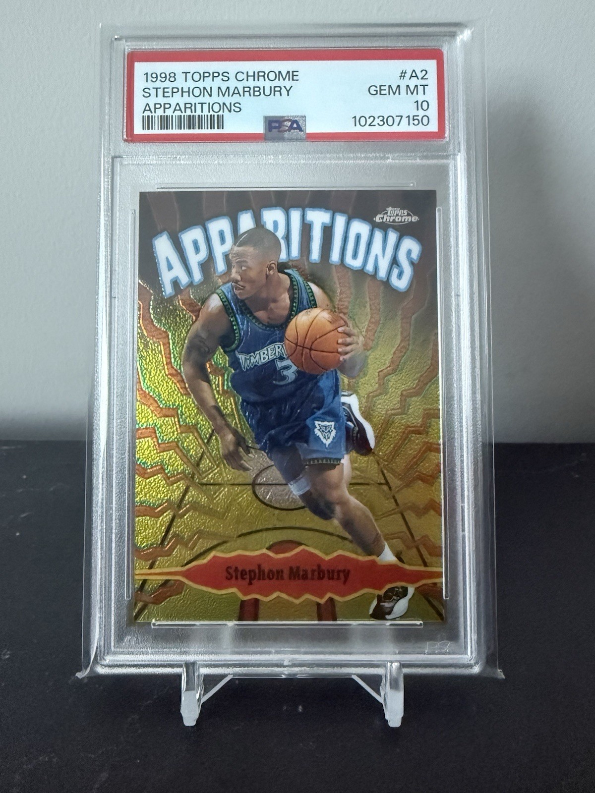 1998-99 Topps Chrome - Apparitions Stephon Marbury #A2 PSA 10